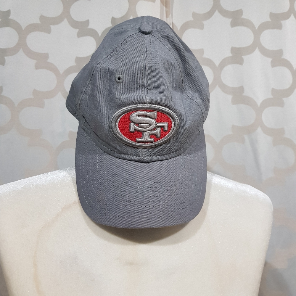 NFL Gray Cap with Red and Blue Logo